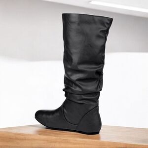 JOURNEES JAYNE KNEE HIGH BOOTS IN FAUX LEATHER Size 9.5